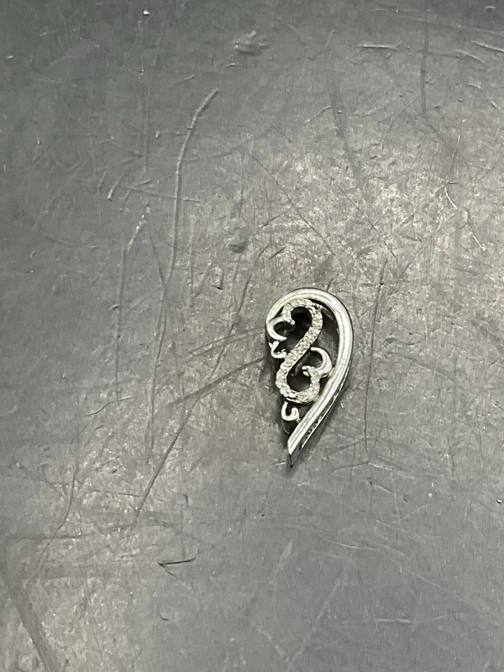 Berloque pingente "corações abertos" de diamante esterlina 925 Jane Seymour - Imagem 3 de 4