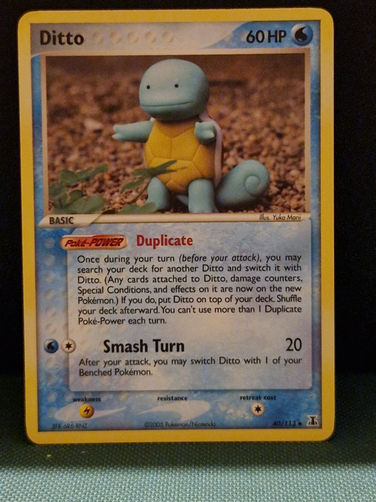Pokemon Card Ditto (Squirtle) 40/113 EX Delta Species 2005