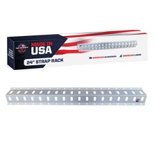 Pit Posse Aluminum Strap Rack Track Tie Down Rail Trailer Made in USA 2ft (24")