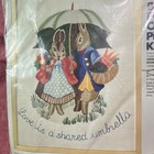 C-M ERICA WILSON Beatrix Potter ~Love Is a Shared Umbrella~ Crewel Kit 7702 — photo 2