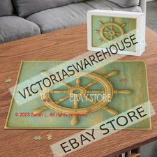 500 piece jigsaw puzzle Nautical coastal ship wheel s
