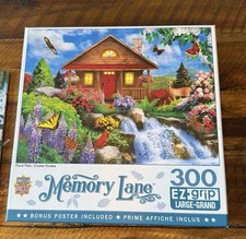 MasterPieces Memory Lane 300 Piece Puzzle called Floral Falls