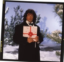 Sylvester Stallone Christmas Present photo shoot Original 2 1/4 Transparency