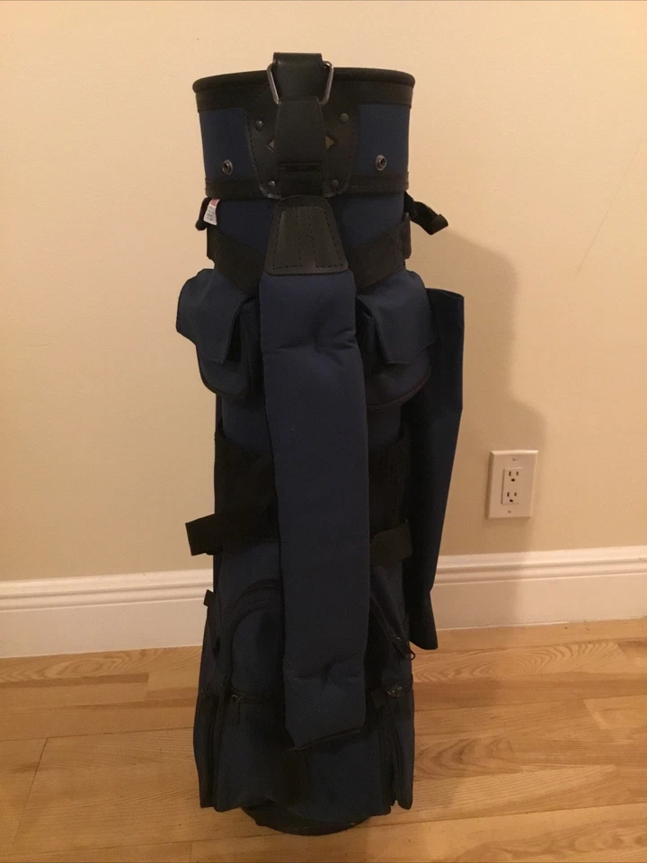 Bolsa de golfe Hot-Z carrinho azul com divisórias de 10 vias e capa de chuva - Imagem 2 de 4