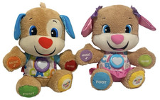 Fisher Price Laugh And Learn Smart Stages Plush Puppy Dog Boy Girl Lot