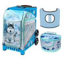 Zuca Sport Bag - Husky with Lunchbox and Seat Cover Blue Frame 