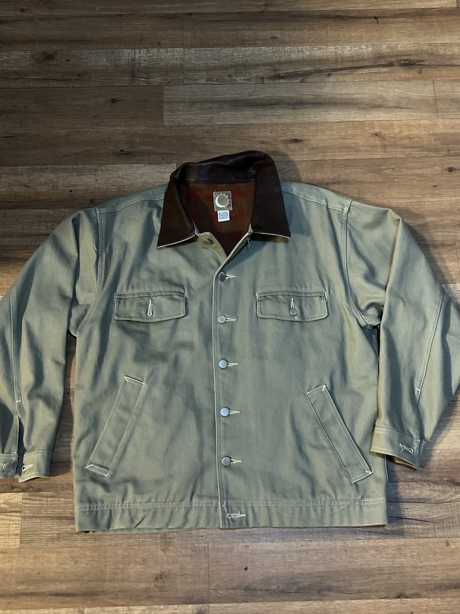 Vintage Marlboro Men's Sun Moon Logo Work Rancher Lined Jacket