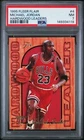 MICHAEL JORDAN 1995 FLEER FLAIR HARDWOOD LEADERS BASKETBALL CARD #4 PSA 7 NM