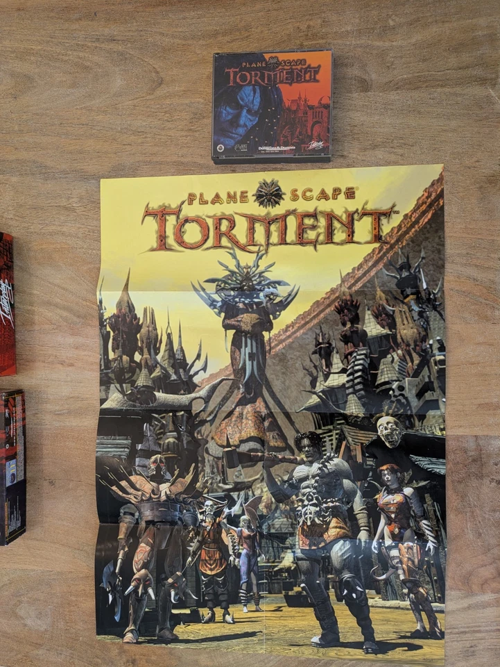 Planescape Torment big box ITA Halifax 4 CD completa mappa manuale 1999 - Immagine 3 di 4