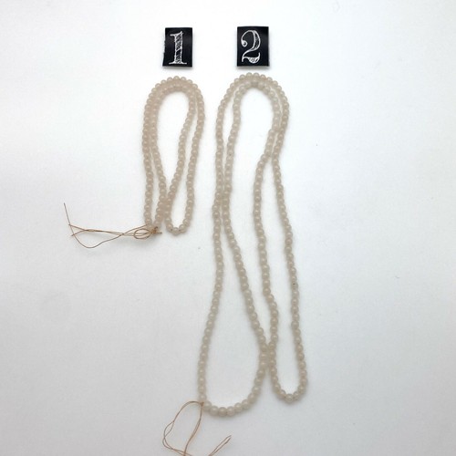 Cuentas de vidrio japonesas redondas transparentes lechosas de colección (2 variaciones) (4 mm) (CJG11) - Imagen 4 de 10