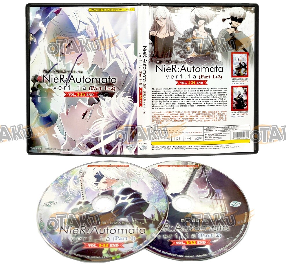 NIER : AUTOMATA VER1.1A (PART 1+2) - ANIME TV SERIES DVD (1-24 EPS