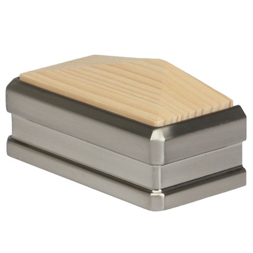 Solution Newel Cap 90mm Chrome/Nickel & Walnut Oak Hemlock White Primed