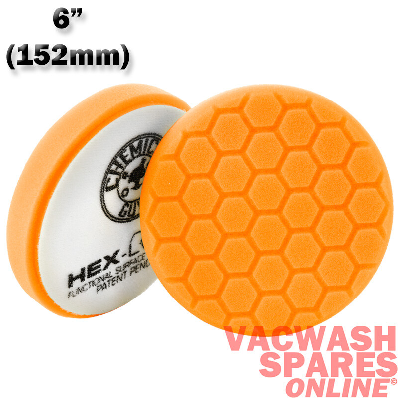 CHEMICAL GUYS HEX LOGIC ORANGE MEDIUM HEAVY CUTTING PAD 6" F