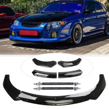 Front Bumper Lip Chin Spoiler With Strut Rod For Mazda Protege Glossy Black Front Bumper Lip Chin Spoiler With Strut Rod For Mazda Protege Glossy Black