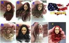 KUMIK 1/6 Woman hair wig 2.5 Multi color for 12" female head sculpt ❶USA❶