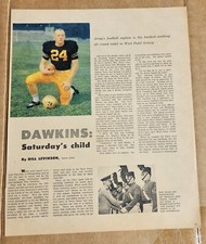 Vintage Army Football Pete Dawkins Sunday News Print Article November 23rd 1958