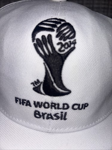 Brasilien 2014 FIFA LOGO Weltmeisterschaft OFFIZIELLE Futbol Fußball Mütze FITTED WHITE Cap - Bild 2 von 6