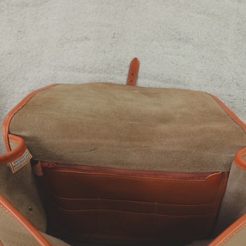Vintage Dooney Bourke Tasche Crossbody British Tan Putty Taupe Surrey Reitsport - Bild 19 von 23
