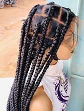 Jumbo Knotless Braided Wig Box braids Full lace braids wig Senegalese