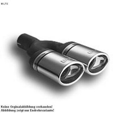 Ulter Sportauspuff 2 x 95x65mm eingerollt - Skoda Octavia Fließheck und Kombi