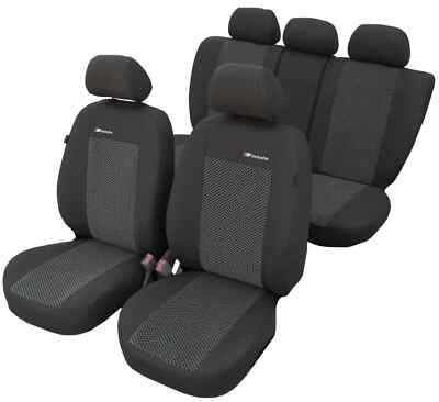 Auto Sitzbezüge Sitzbezüge Komplett Autobezüge für Renault CLIO II Exc Arn Grau