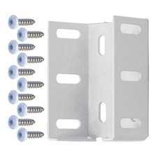 Freedom 2-3/4" Heavy Duty Fence Rail Bracket White Aluminum 2 Brackets w Screws