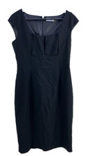 Calvin Klein Little Black Sheath Dress Size 4 Career Party Lined