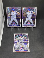Matt Mervis 3 1st Bowman Card Lot 2023 Cubs Rookie. 2x Chrome BCP-74, 1x BP-74