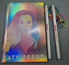 Katy Perry Prismatic Tour Concert Program Souvenir Book+Glow Sticks+Stickers