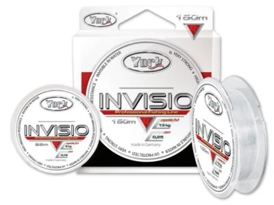 York Monofile Fluorocarbon Invisio 150m 0,14 - 0,40mm Angelschnur Vorfachschnur
