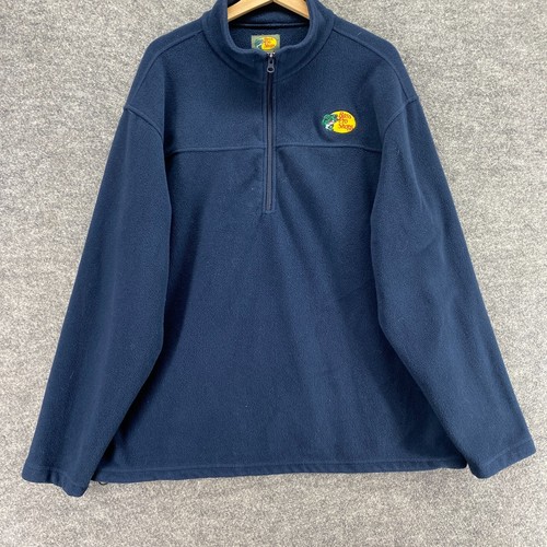 Bass Pro Shops Jacket Men XL Blue Fleece Long Sleeve High Neck Zipper Regular - Picture 4 of 9