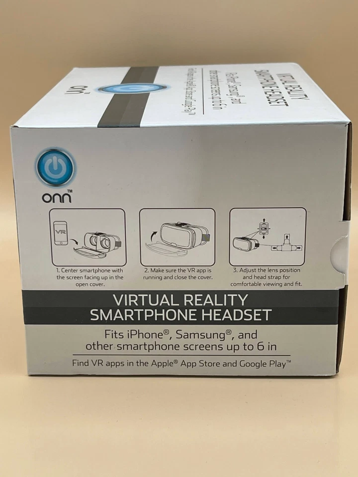 Auriculares Smartphone Realidad Virtual ONN Azul - Compatible con Teléfono de 6" o Menos Foto 2 de 4