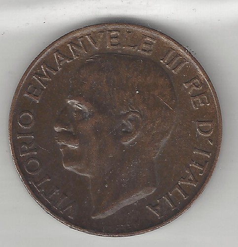 ITALY, 1929, 5 CENTESIMI, BRONZE, KM#59, CHOICE EXTRA FINE - Picture 2 of 2