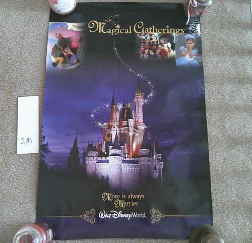 Vintage 2003 Walt Disney World Magical Gatherings Travel Agency Poster 36"x24" - Picture 2 of 8