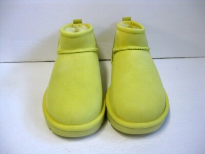 UGG 新品　ミトン手袋　イエロー UGG CLASSIC ULTRA MINI WOMEN BOOTS SUEDE MARGARITS US 5 /UK