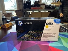 GENUINE OEM HP CE262A 648A YELLOW TONER CARTRIDGE Laserjet CP4025 CP4525 SEALED