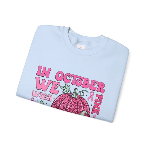 In October We Wear Pink Unisex Heavy Blend™ Crewneck Sweatshirt - Picture 20 of 25