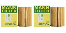 Pair Set of 2 Oil Filters HU9265X Mann For BMW E60 E63 E64 M5 M6 V10 5.0 S85B50A