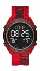 digital watch red