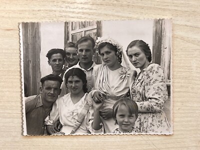 1950s Young women Bride Groom Beautiful women Young Guy Vintage photo