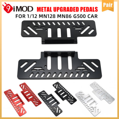 9IMOD RC Car Metal Pedals Left and Right Pedal  For 1/12 MN128 MN86 G500 RC Car