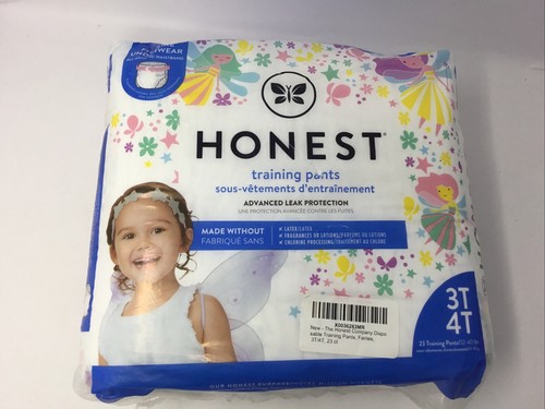 The Honest Company 23 Training Pants 3T 4T Advanced Leak Protection Fairies - Picture 6 of 6