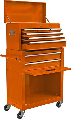 8 Drawer Rolling Tool Chest on Wheel,High Capacity Tool Storage Cabinet Box Cart - Picture 9 of 60