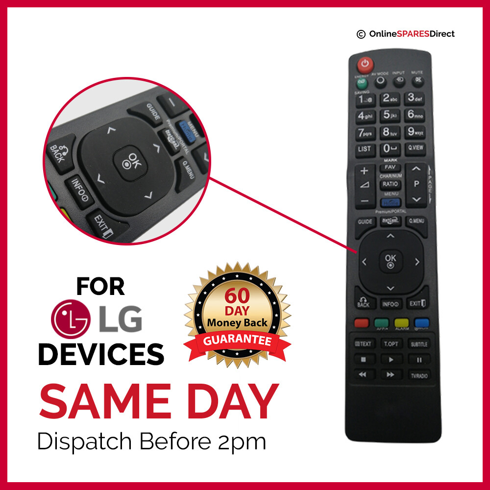 RML1162 Remote Control Fit for LG LED TV AKB73715610 AKB7447 AKB7397