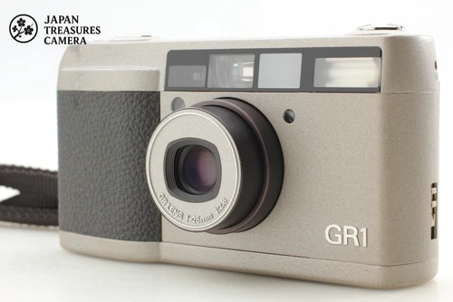 Read [N MINT w/Strap] Ricoh GR1 Silver Point & Shoot 35mm Film Camera From JAPAN