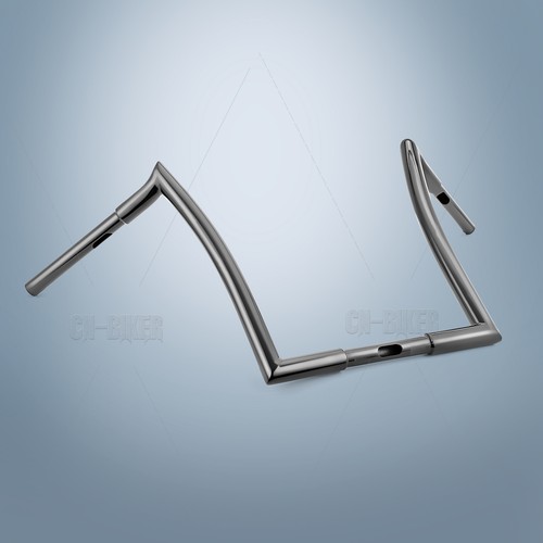 Rise 10'' Horn Ape Hanger Bars Meat Hook Monkey Bagger Handlebars Fit