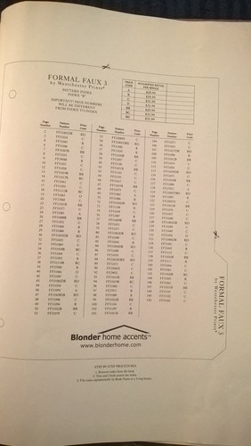 Blonder Home Accents Wallpaper Sample Book FORMAL FAUX III Rare 12x16" Sheets - Picture 21 of 24