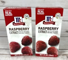McCormick w/ Real RASPBERRY Flavor Extract 1oz (2 Pack) BB:10/2027