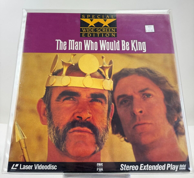 VTG THE MAN WHO WOULD BE KING - 1975 LASERDISC 2-LD DS69