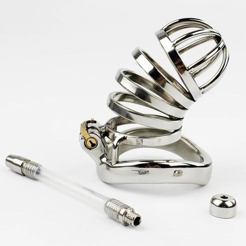 Cinturón de castidad de metal 2019 de dispositivos de castidad masculina de acero inoxidable de último diseño Foto 4 de 4